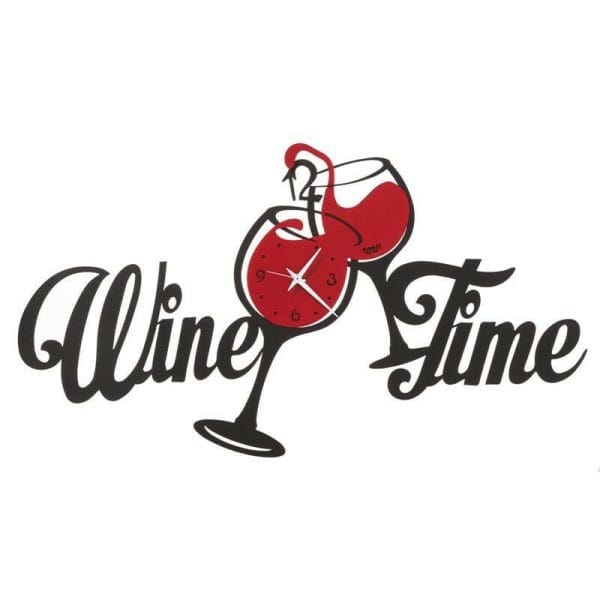 Arti-E-Mestieri-Orologio-Da-Parete-Modello-Con-Calici-Wine-Time-Professionale