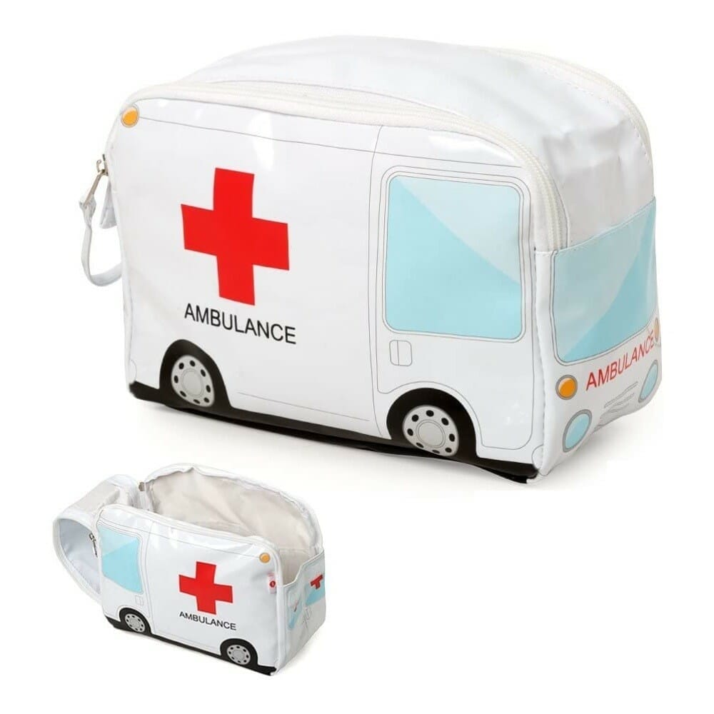Astuccio Pronto Soccorso Toilette Borsa A Forma Di Ambulanza