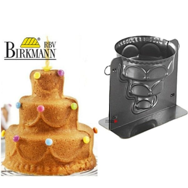 Birkmann Stampo Tortiera 3D Torta Di Compleanno Antiaderente Lt.1 - Professional Cooking