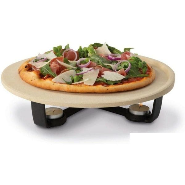 Boska Set Pizza In Pietra Con Base In Ghisa Cm. 35 X8 - Professional Cooking