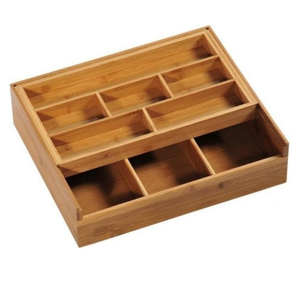 Kesper contenitore porta oggetti scatola in legno di bamboo da cassetto - Professional Cooking