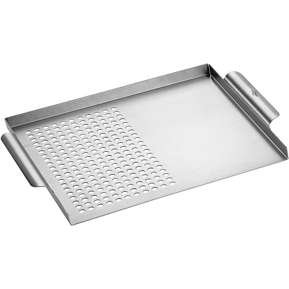 Teglia da forno, in acciaio , antiaderente, per forno, teglie per barbecue  (22 cm, argento) : : Casa e cucina